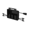 Micro-onduleur triphasé Hoymiles MIT-5000-8T, boîtier noir à ailettes avec huit connecteurs MC4