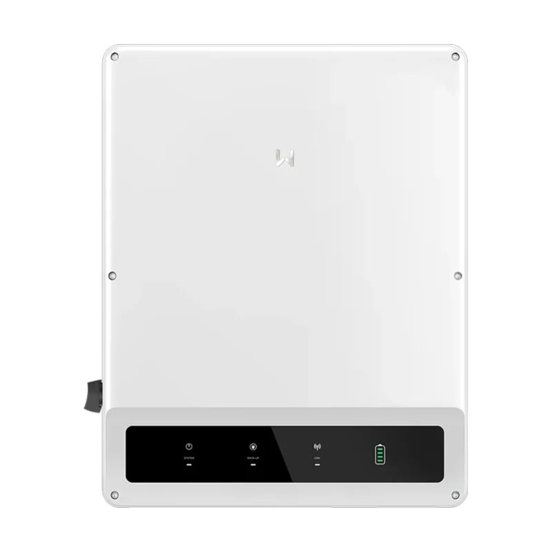 Onduleur hybride GoodWe ET 20-30 kW triphasé, boîtier blanc avec bandeau d'affichage noir