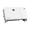 Onduleur SMA Sunny Tripower CORE2, large boîtier blanc sur pieds avec voyants et logo SMA