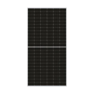 Panneau solaire DAS Solar DH144NA vu de face, grand format à cellules type N et cadre aluminium