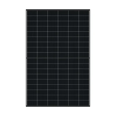 Panneau solaire DMEGC GH435M10T-B54HST vu de face, demi-cellules espacées sur fond transparent