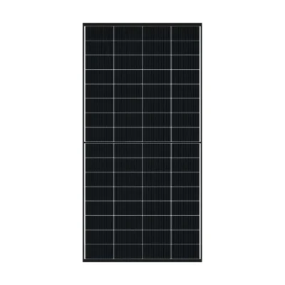 Panneau solaire DMEGC M10T-B32HBT vu de face : petit module à 64 cellules noires et cadre noir