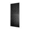 Panneau solaire Tongwei TWMND-72HD 575 Wc vu de trois quarts, 144 demi-cellules et cadre aluminium argent