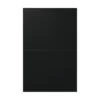 Panneau solaire Tongwei TWMNH-48HE tout noir vu de face, cellules, fond et cadre noirs