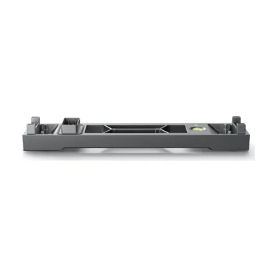 Socle batterie EcoFlow OCEAN 2 gris avec pieds réglables, bornes d'empilage et niveau à bulle